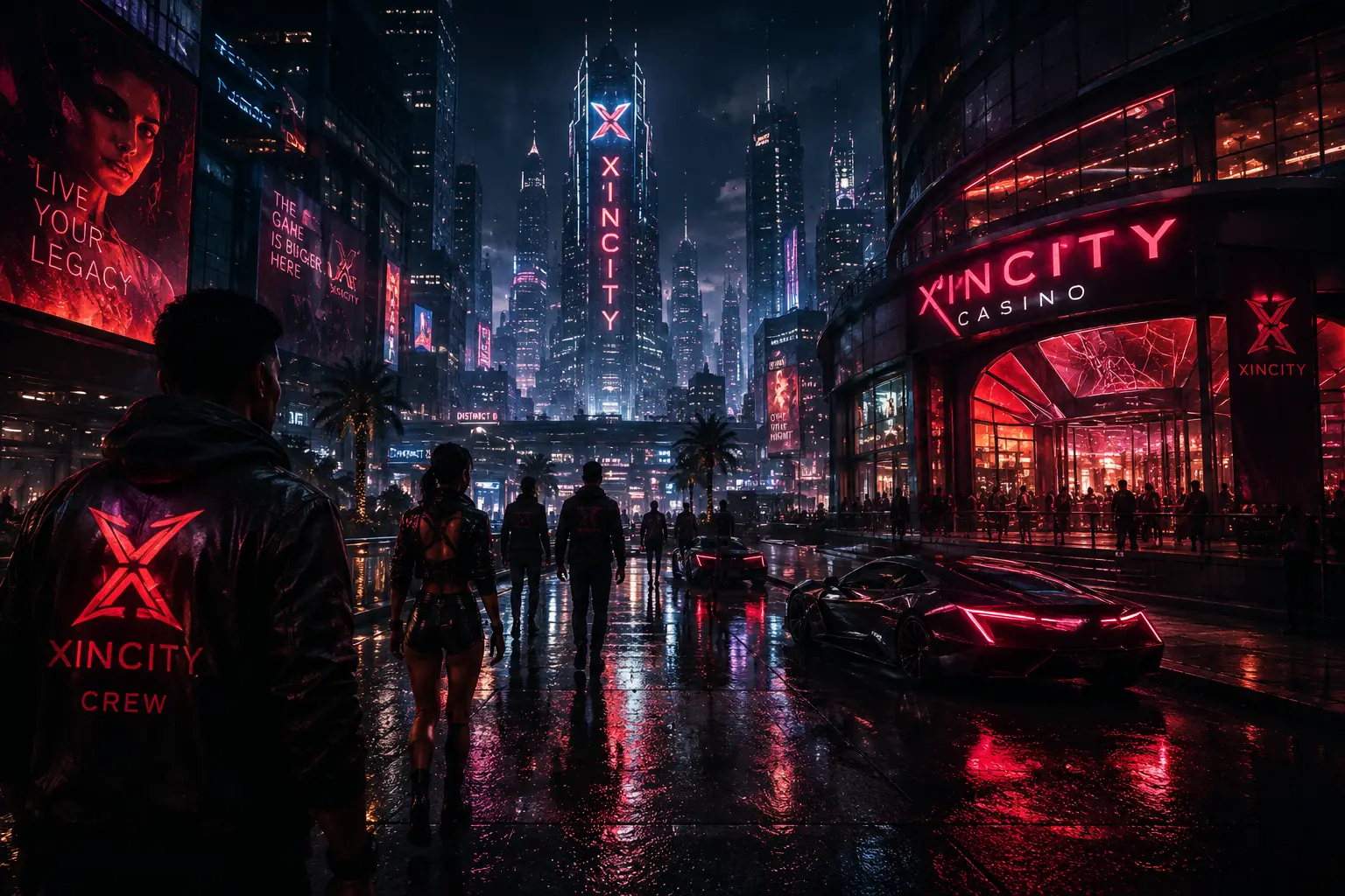 Futuristic Xincity skyline